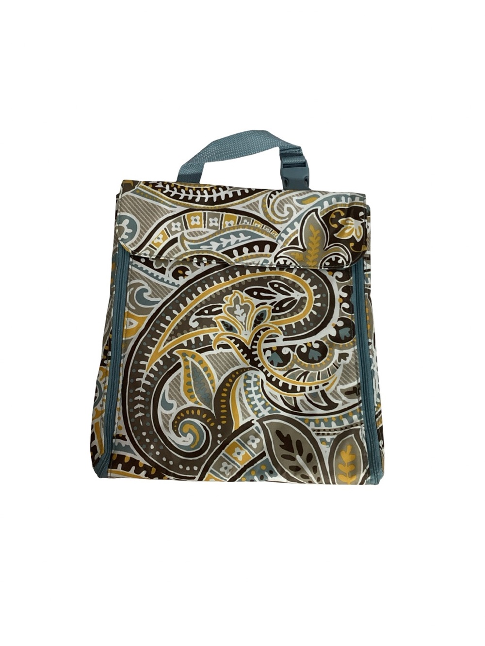 Thirty One Hanging Traveler Case Paisley Toiletry Bag Organizer NWOT Snap Close